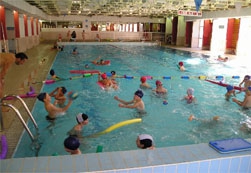 Examen de natation... sur gazon