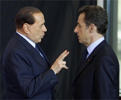 Ça chauffe entre Sarkozy et Berlusconi !
